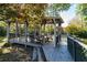 Gazebo with deck and seating area at 1028 Ridge Ave, Stone Mountain, GA 30083