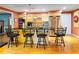 Updated kitchen with an island, granite countertops, and stainless steel appliances at 1028 Ridge Ave, Stone Mountain, GA 30083