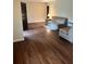 Living room with hardwood floors and neutral color palette at 2962 Mcafee Rd, Decatur, GA 30032