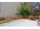 Wooden deck with railings and access to backyard at 358 Lake Forest Ct, Lawrenceville, GA 30043