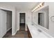 Bathroom with double vanity and grey flooring at 909 Galloway Ct, Mcdonough, GA 30253