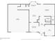 First floor plan showcasing living room, kitchen, and garage at 909 Galloway Ct, Mcdonough, GA 30253