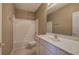 Bathroom with tub, toilet and vanity at 580 Camry Cir, Dallas, GA 30157