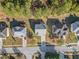 Aerial view of houses in a quiet, wooded neighborhood at 6634 Pine Valley Trce, Stone Mountain, GA 30087