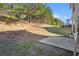 Private backyard with a patio and wooded area at 6634 Pine Valley Trce, Stone Mountain, GA 30087