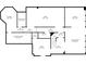 Basement floor plan featuring a billiard room and wet bar at 2195 Lake Shore Lndg, Alpharetta, GA 30005