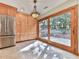 Kitchen with sliding glass doors to backyard access at 3771 Club Nw Dr, Kennesaw, GA 30144