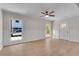 Spacious living room with hardwood floors and wainscoting at 356 Lake Dr, Atlanta, GA 30354