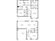 Two-story home floor plan with labeled rooms and dimensions at 5992 Mock Ives Ct, Sugar Hill, GA 30518