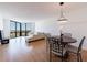 Spacious living room with hardwood floors and city views at 2870 Pharr Court South Nw # 2602, Atlanta, GA 30305