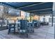 Covered patio with modern seating at 1280 W Peachtree Nw St # 914, Atlanta, GA 30309