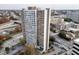 High-rise building aerial view, showcasing its location and surrounding cityscape at 215 Piedmont Ne Ave # 1905, Atlanta, GA 30308