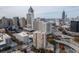 High-rise building aerial view, showcasing its location and surrounding cityscape at 215 Piedmont Ne Ave # 1905, Atlanta, GA 30308