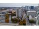 High-rise building aerial view, showcasing its location and surrounding cityscape at 215 Piedmont Ne Ave # 1905, Atlanta, GA 30308