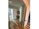 Small home office with wood desk and built-in shelving at 215 Piedmont Ne Ave # 1905, Atlanta, GA 30308
