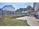 Spacious backyard, featuring a patio and deck at 8432 Browns Mill Trce, Stonecrest, GA 30038