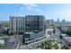 Aerial view of modern building and surrounding city at 3107 Peachtree Ne Rd # 1502, Atlanta, GA 30305