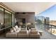 Outdoor balcony featuring a fireplace and grill at 3107 Peachtree Ne Rd # 1502, Atlanta, GA 30305