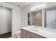 Modern bathroom with a vanity, toilet and shower at 3107 Peachtree Ne Rd # 1502, Atlanta, GA 30305