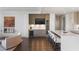 Modern kitchen with island, quartz countertops, and stainless steel appliances at 3107 Peachtree Ne Rd # 1502, Atlanta, GA 30305