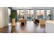Open living area with hardwood floors, city views, and modern furniture at 3107 Peachtree Ne Rd # 1502, Atlanta, GA 30305