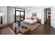 Luxurious main bedroom with city views and private balcony at 3107 Peachtree Ne Rd # 1502, Atlanta, GA 30305