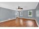 Bright living room with hardwood floors and neutral walls at 4481 Nantucket Sw Dr, Lilburn, GA 30047