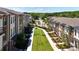 Aerial view of Ecco Park, showcasing community green space at 358 Olmstead Way # 25, Alpharetta, GA 30022
