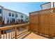 Private deck with wooden railings, offering views of the community at 358 Olmstead Way # 25, Alpharetta, GA 30022