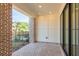 Private brick patio accessible from sliding doors at 358 Olmstead Way # 25, Alpharetta, GA 30022