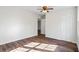 Bedroom with hardwood floors, ceiling fan and closet at 2855 Highway 20 Se, Conyers, GA 30013