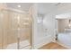 Main bathroom with soaking tub and separate shower at 4175 Viola Pl, Atlanta, GA 30349