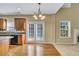 Kitchen with breakfast nook and access to Gathering room at 434 Crestmont Ln, Canton, GA 30114