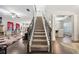 Elegant staircase leading to the upper level of the home at 538 Clinton Dr, Temple, GA 30179