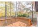 Spacious back deck overlooking wooded backyard at 2870 Aunt Pitty Pat Ln, Douglasville, GA 30135