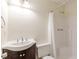 Clean bathroom with shower/tub combo and vanity at 2870 Aunt Pitty Pat Ln, Douglasville, GA 30135