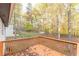 Deck overlooking a wooded backyard at 2870 Aunt Pitty Pat Ln, Douglasville, GA 30135