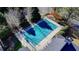 Community pool with a pool cover at 5958 Eagle Tiff Ln, Sugar Hill, GA 30518