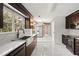 Updated kitchen features stainless steel appliances and marble countertops at 201 Nina Cir, Locust Grove, GA 30248
