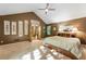 Large main bedroom with a built-in wardrobe and access to the bathroom at 123 Cherry St, Roswell, GA 30075