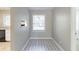 Small dining area with neutral walls and patterned flooring at 2196 Swallow Se Cir, Atlanta, GA 30315