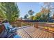 Spacious wooden deck, perfect for outdoor relaxation and entertaining at 923 Pine Cir, Woodstock, GA 30189