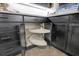 Corner cabinet with two-tiered lazy susan in modern kitchen at 923 Pine Cir, Woodstock, GA 30189