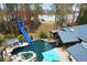 Stunning lakefront property with pool and slide at 2440 Emerald Dr, Jonesboro, GA 30236