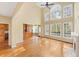 Bright Gathering room with hardwood floors and high ceilings at 727 Pear Grove Pl, Marietta, GA 30066