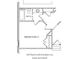 Upper floor plan with bedroom, bathroom, and walk-in closet at 11355 Bennett Ln, Johns Creek, GA 30097