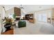 Gathering room with stone fireplace and built-in shelving at 2548 Telfair Ne Pl, Marietta, GA 30062