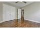 Bedroom with hardwood floors and double closets at 1642 Cecilia Se Dr, Atlanta, GA 30316