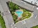 Aerial view of community pool and surrounding green space at 10 Perimeter Summit Blvd # 1305, Atlanta, GA 30319