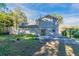 Large backyard with patio and basketball court at 5382 Kemper Pl, Stone Mountain, GA 30088